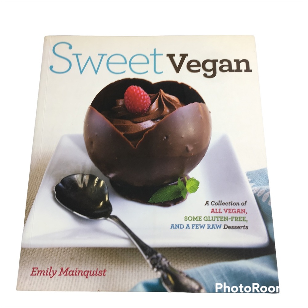 Sweet vegan soft cover dessert recipe book